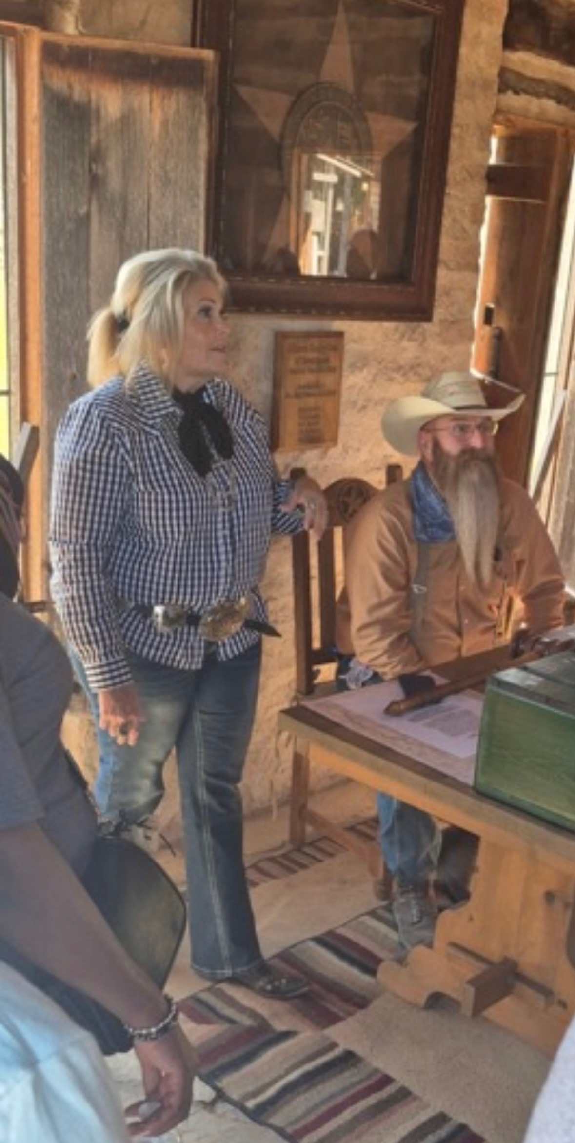 Carrie Murdoch at the Chisholm Trail Outdoor Museum
