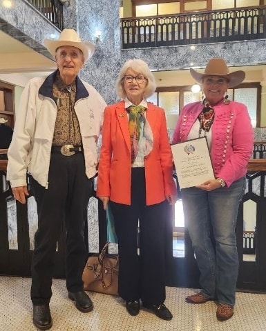 David Murdoch receiving recognition at the Texas State Capitol